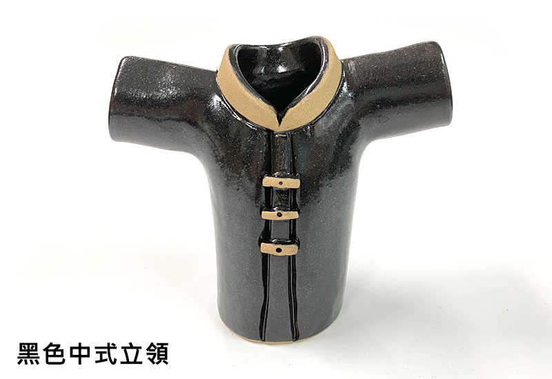 客家服飾筆筒-黑色中式立領 客家服飾筆筒-黑色中式立領