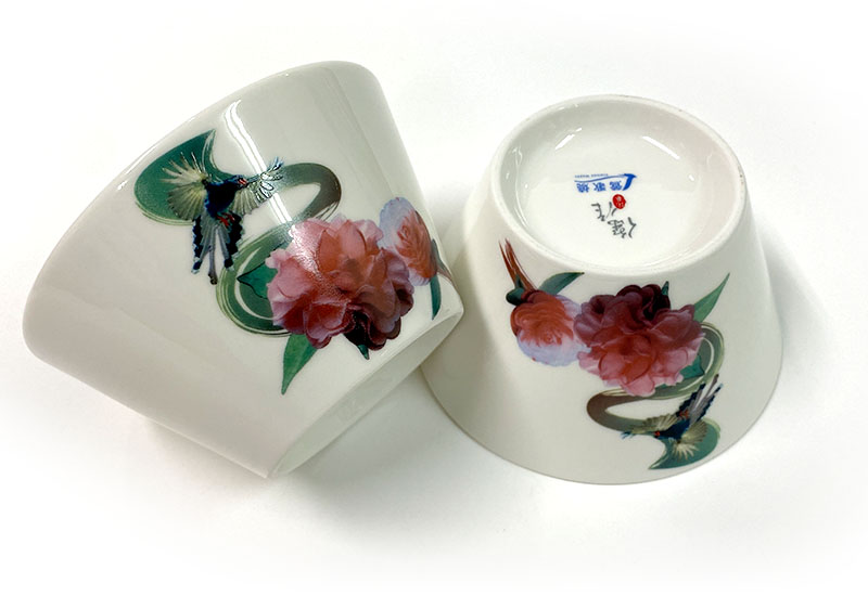 T52-3D藍鵲碗盤組(6碗6盤)