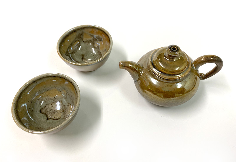 林映汝 樸光 柴燒厚胎小茶壺 一壺二杯茶具組