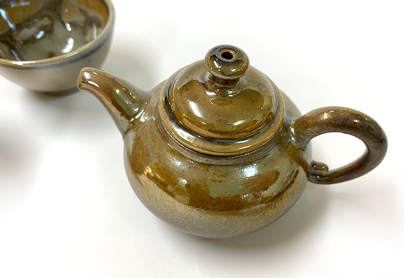 林映汝 樸光 柴燒厚胎小茶壺 一壺二杯茶具組