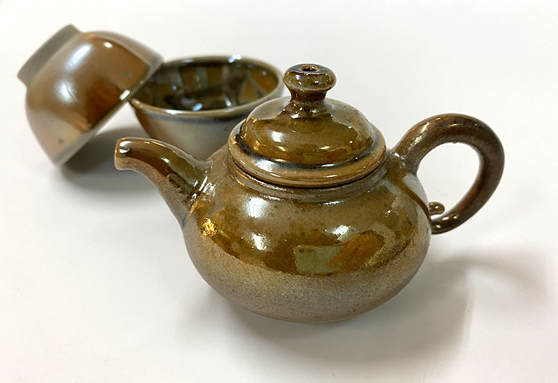 林映汝 樸光 柴燒厚胎小茶壺 一壺二杯茶具組