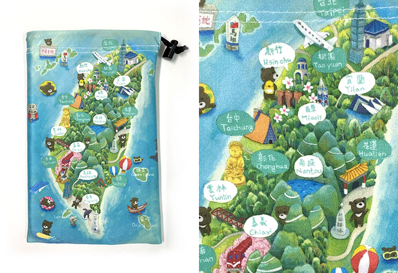 手機萬用袋-台灣島(四面環海)