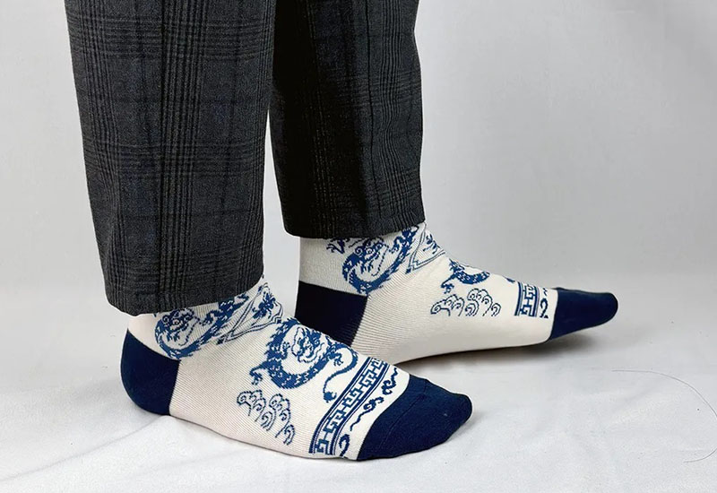 青花瓷襪