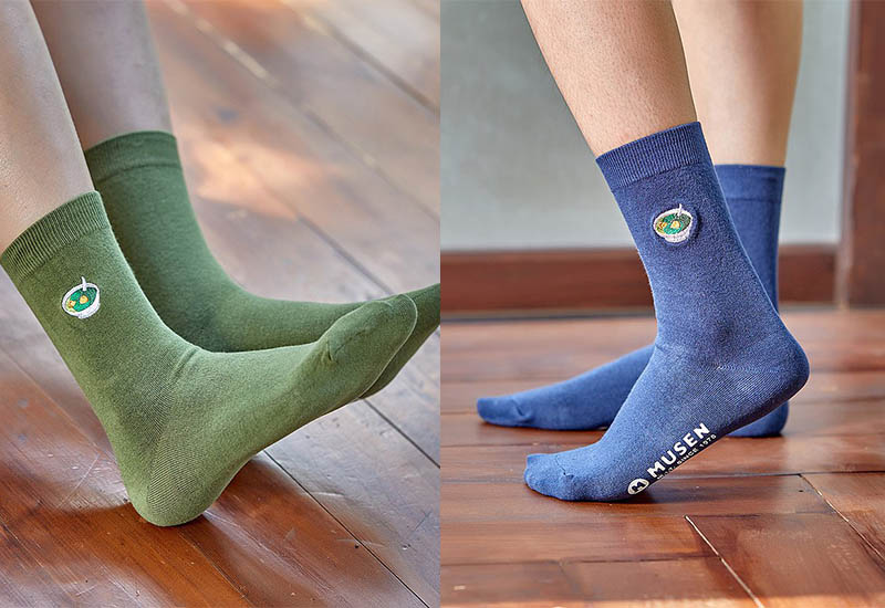 木森好襪 台灣美食襪-麻薏 (3色) 刺繡款 微笑台灣MIT認證  台灣小吃襪子