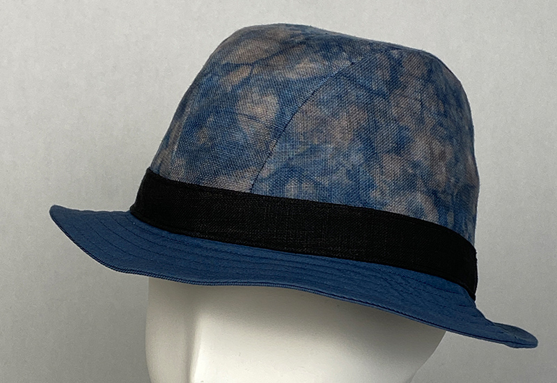 天染工坊 遊藝雅集~天染亞麻紳士帽(2色可選) 台灣布染 帽子 gentleman hat