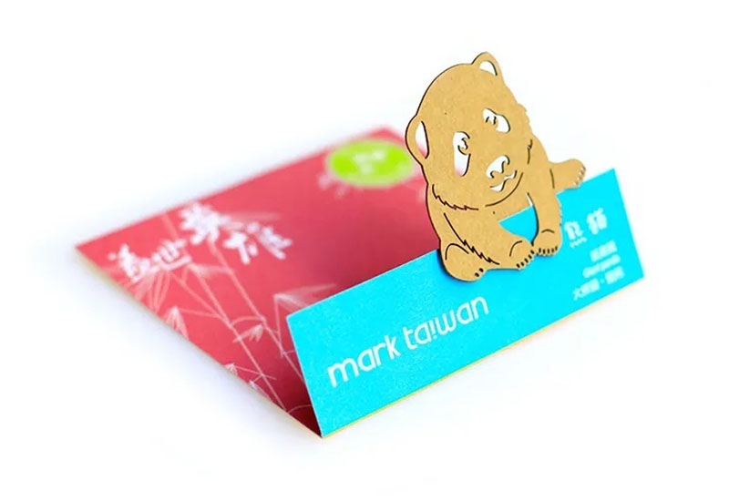 麥麥動物園-熊貓 紙雕書籤