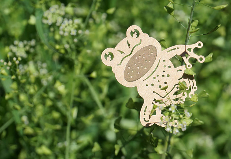 麥麥動物園-諸羅樹蛙 紙雕書籤