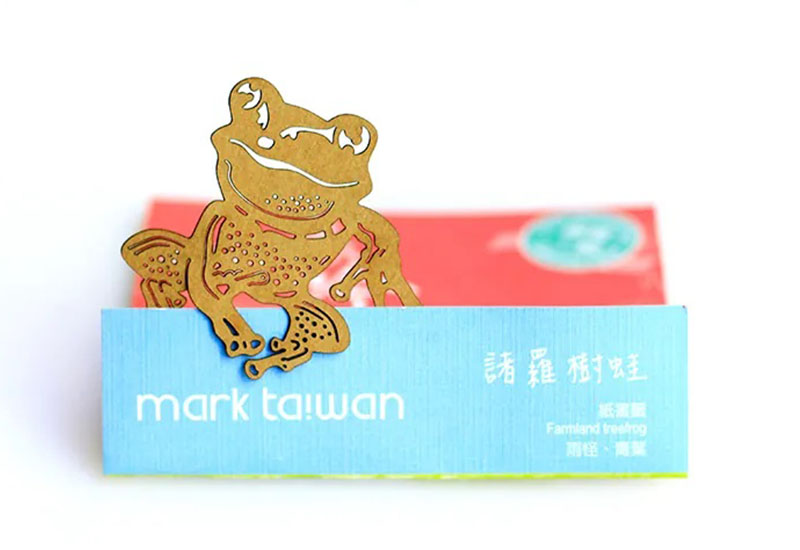 麥麥動物園-諸羅樹蛙 紙雕書籤