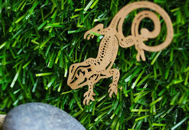 麥麥動物園-呂氏攀蜥 紙雕書籤