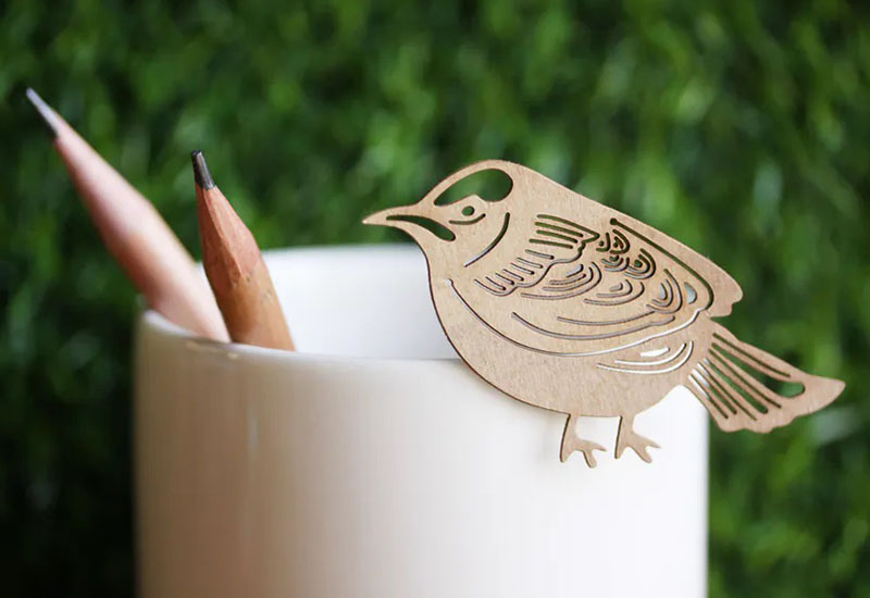 麥麥動物園-烏頭翁 紙雕書籤