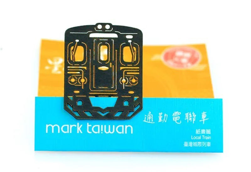 麥麥藏寶圖-電聯車 紙雕書籤