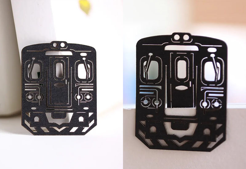 麥麥藏寶圖-電聯車 紙雕書籤