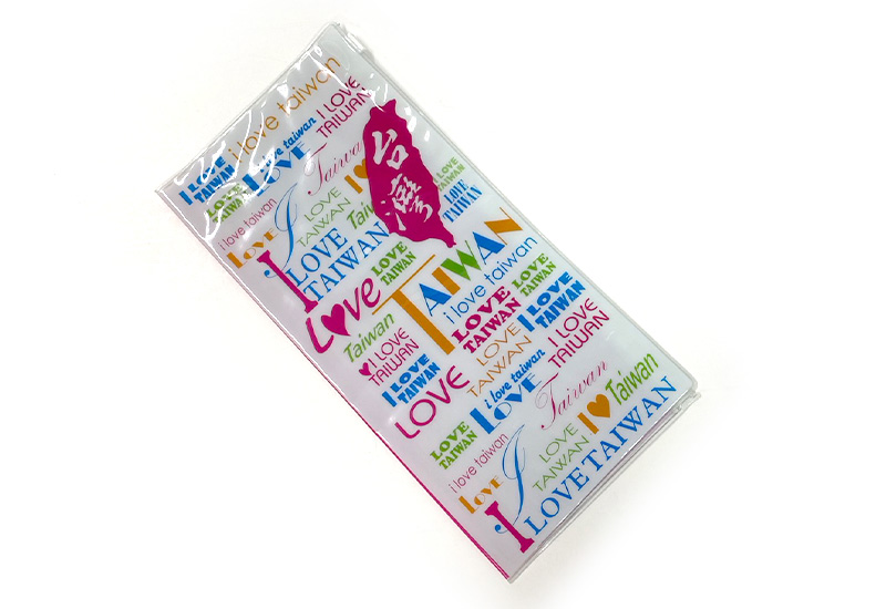 印象台灣 防水護照套(大)-文字白