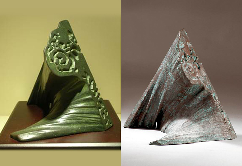 呦呦 楊英風 造山運動(銅)小  台灣雕塑藝術 銅雕