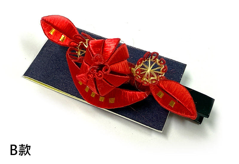 傳統紅春仔花(石榴花)夾/胸針/髮梳 傳統紅春仔花(石榴花)夾/胸針/髮梳