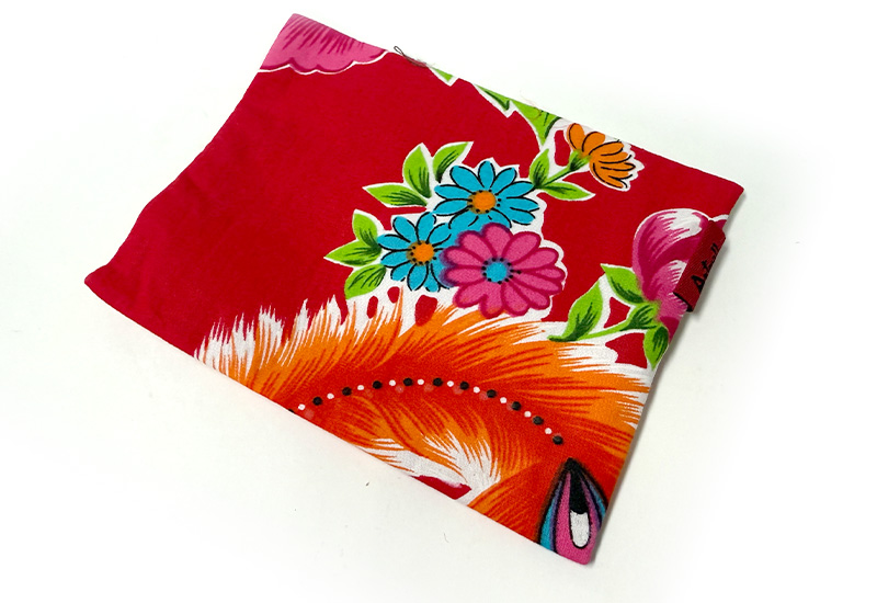 台灣花布 面紙套-大紅色 台灣花布 面紙套-大紅色
