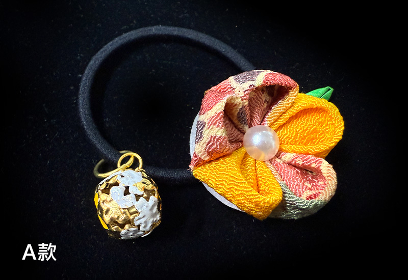 細工纏花單層髮圈