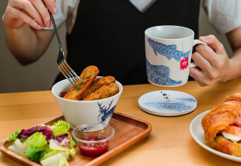 W13-如魚得水馬克杯+杯墊禮盒組